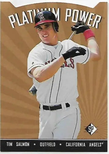 Tim Salmon baseball card from 1995 SP Platinum Power in near mint condition with original gloss