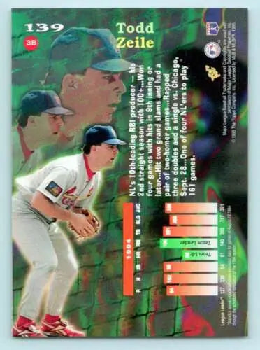 Todd Zeile baseball card from Topps Stadium Club Virtual Reality with original gloss