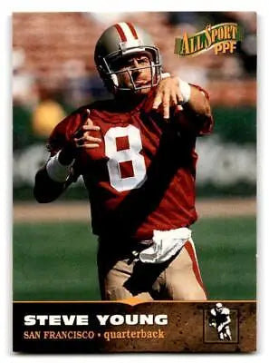Steve Young football card from 1996-97 Score Board All Sport PPF #32