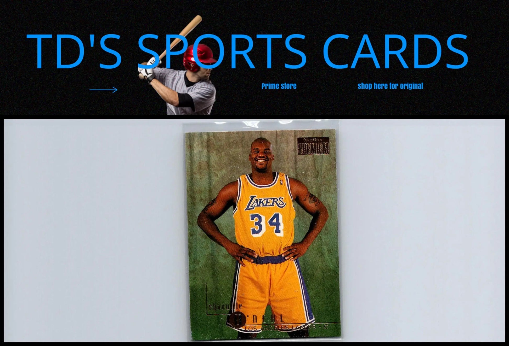 1996-97 SkyBox Premium #58 Shaquille O’Neal basketball trading card image