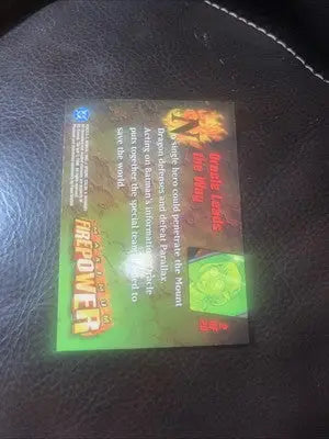 Trading card from 1996 DC Comics Maximum Firepower Chase insert featuring Superman Batman Oracle