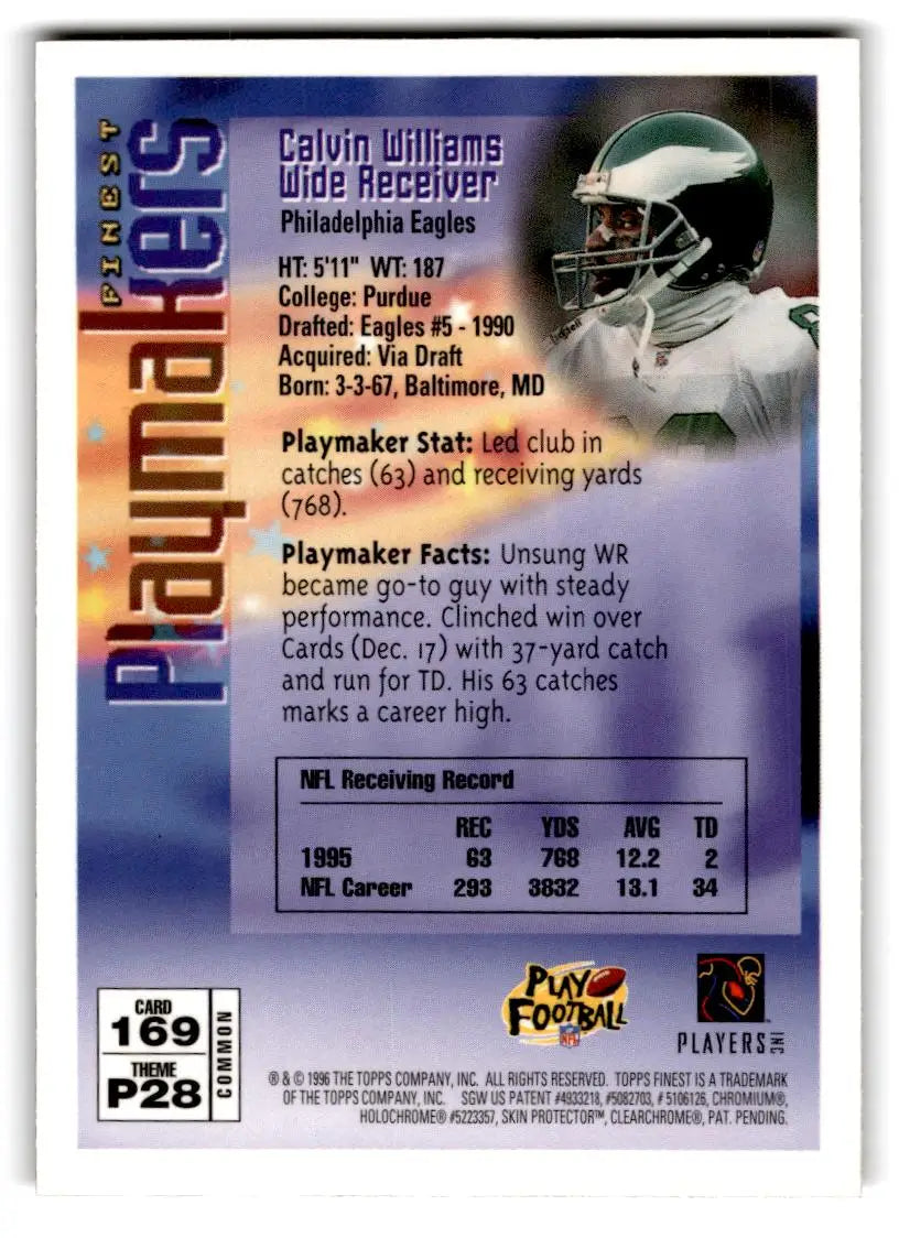 1996 Finest #169 Calvin Williams - Trading Card