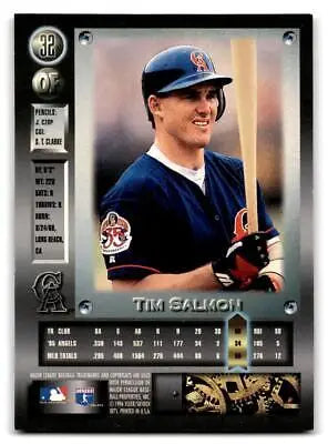 Tim Salmon baseball card from 1996 Metal Universe trading cards collection