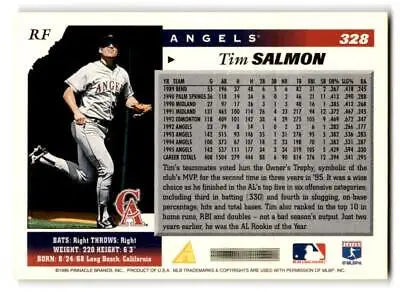 Tim Salmon baseball card from the 1996 Score #328 trading cards collection