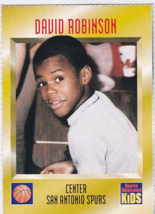 Basketball trading card of David Robinson San Antonio Spurs from Sports Illustrated