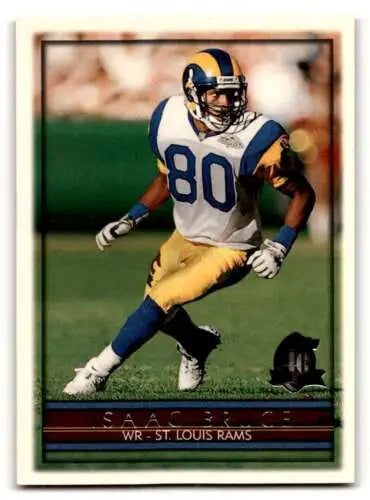 1996 Topps #140 Isaac Bruce St. Louis Rams Football Card with original gloss finish