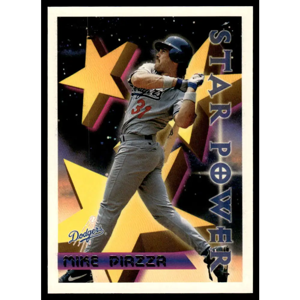 1996 Topps #2 Mike Piazza EX/NM Los Angeles Dodgers Baseball Card