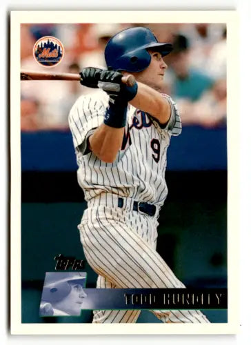 Todd Hundley baseball card from 1996 Topps #409, perfect for trading cards collections