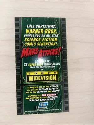 Mars Attacks promo cards in 1996 Topps Widevision Mars Attack pack