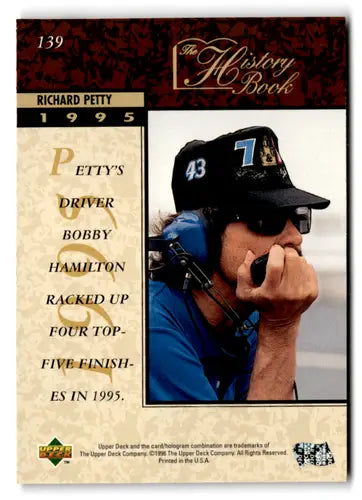 Original gloss 1996 Upper Deck Richard Petty racing card NM-MT HB ID 77697