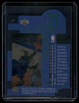 1997-98 Upper Deck Studio Focus Kevin Garnett #21 Basketball - Basketball Card