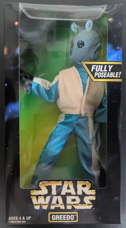 Star Wars action figure from 1997 Kenner Star Wars Action Collection featuring Greedo