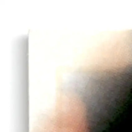 Blurred abstract painting with white, orange, and dark gradient for Leaf Football Andre Reed #37