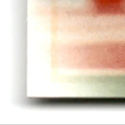 Leaf football Andre featuring abstract art with red, orange, and pale green bands