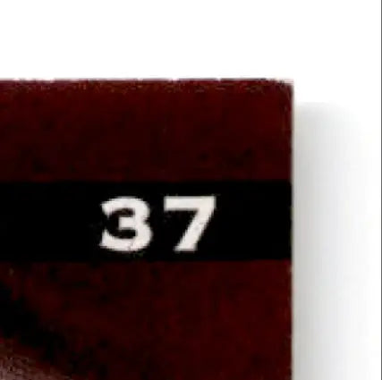 Dark red leaf football Andre Reed book spine with black label displaying 37