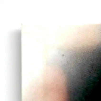 White canvas with faint dark mark representing leaf football andre reed #37 Buffalo Bills