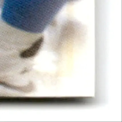 Blue and white textile with brown stain on Leaf Football Anthony Johnson #148 Carolina Panthers