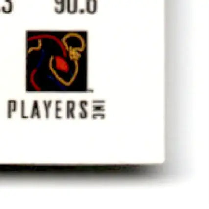White collectible leaf football Derrick card featuring Baltimore Ravens Derrick Alexander