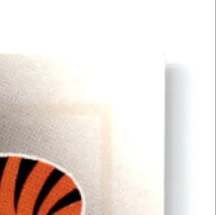 White mug with tiger striped design from Leaf Football Jeff Blake Cincinnati Bengals