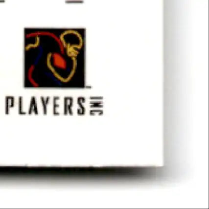 White box with PLAYERS INC logo on 1997 Leaf Terance Mathis Falcons card
