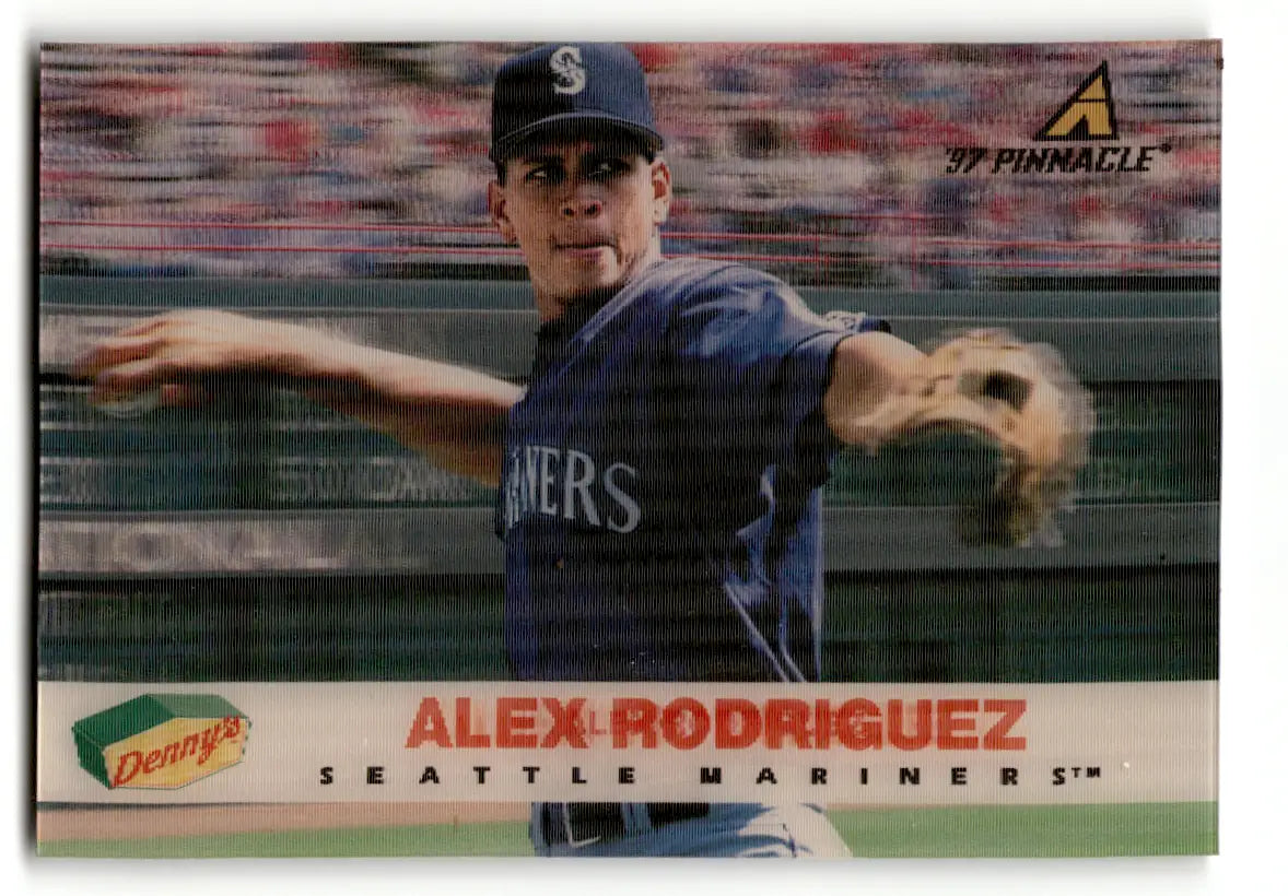 1997 Pinnacle Denny’s Holograms #11 Alex Rodriguez Seattle Mariners baseball card