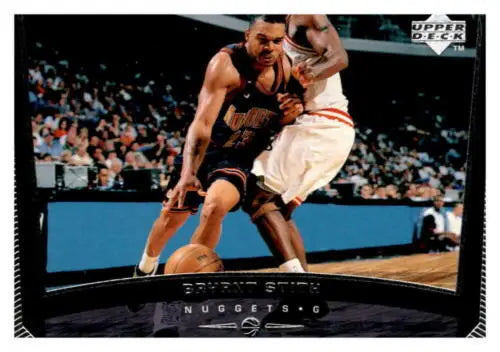 1998-99 Upper Deck #39 Bryant Stith basketball card with original gloss, Nuggets star