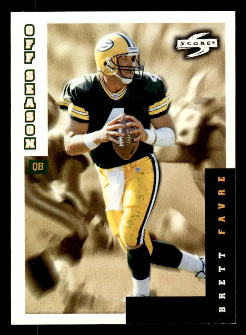 Brett Favre trading card from 1998 Score #255, a must-have for collectors