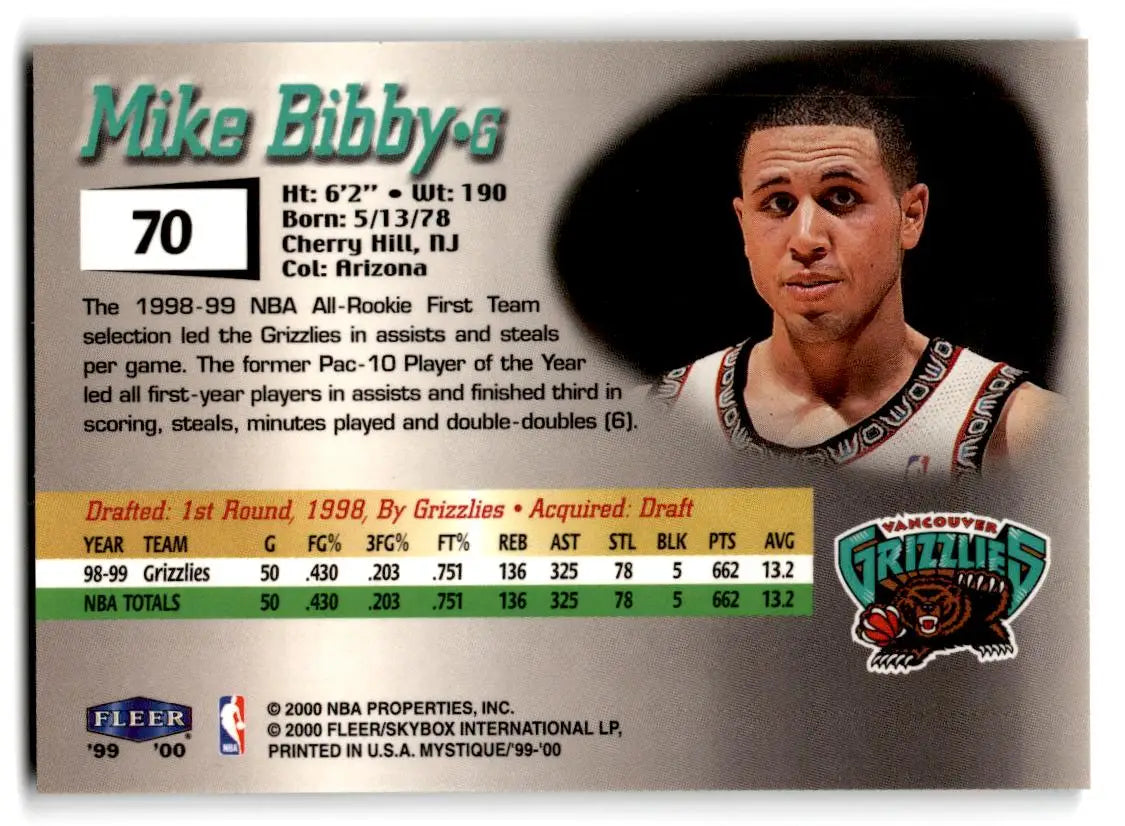 1999-00 Fleer Mystique #70 Mike Bibby - Trading Card