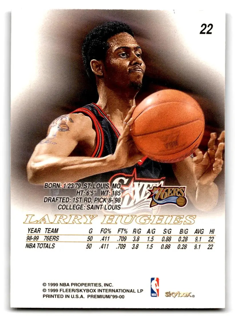 1999-00 SkyBox Premium #22 Larry Hughes - Trading Card