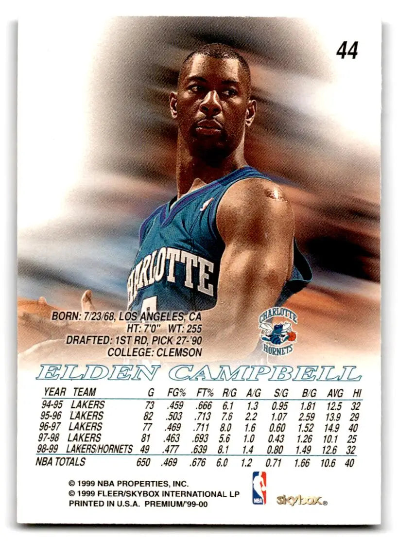 1999-00 SkyBox Premium #44 Elden Campbell - Trading Card