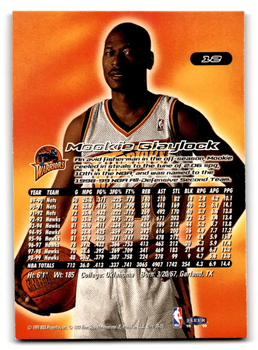 1999-00 Ultra #12 Mookie Blaylock - Trading Card