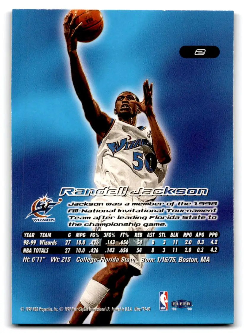 1999-00 Ultra #2 Randell Jackson - Trading Card