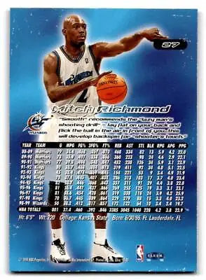 Mitch Richmond trading card from 1999-00 Ultra #27 collectible sports cards