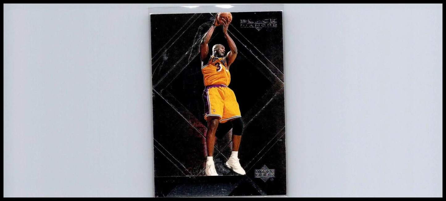 1999-00 Upper Deck Black Diamond #37 Shaquille O’Neal basketball trading card