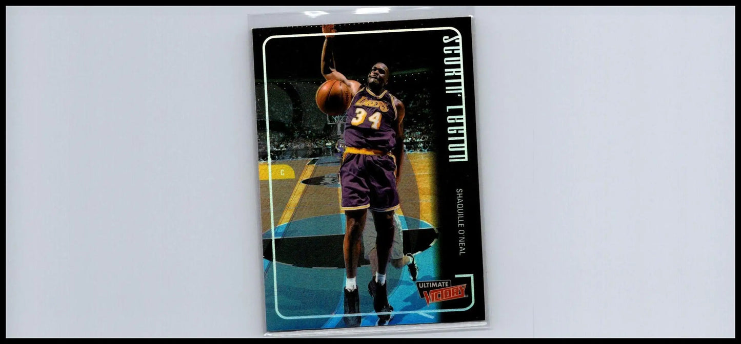 Shaquille O’Neal basketball card from Upper Deck Ultimate Victory Scorin’ Legion