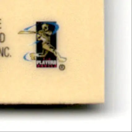 Baseball player logo with bat and motion blur representing Bowman Baseball’s best Eric Karros for Los Angeles Dodgers
