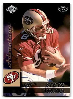 Steve Young football card from 1999 Collector’s Edge Advantage trading cards collection