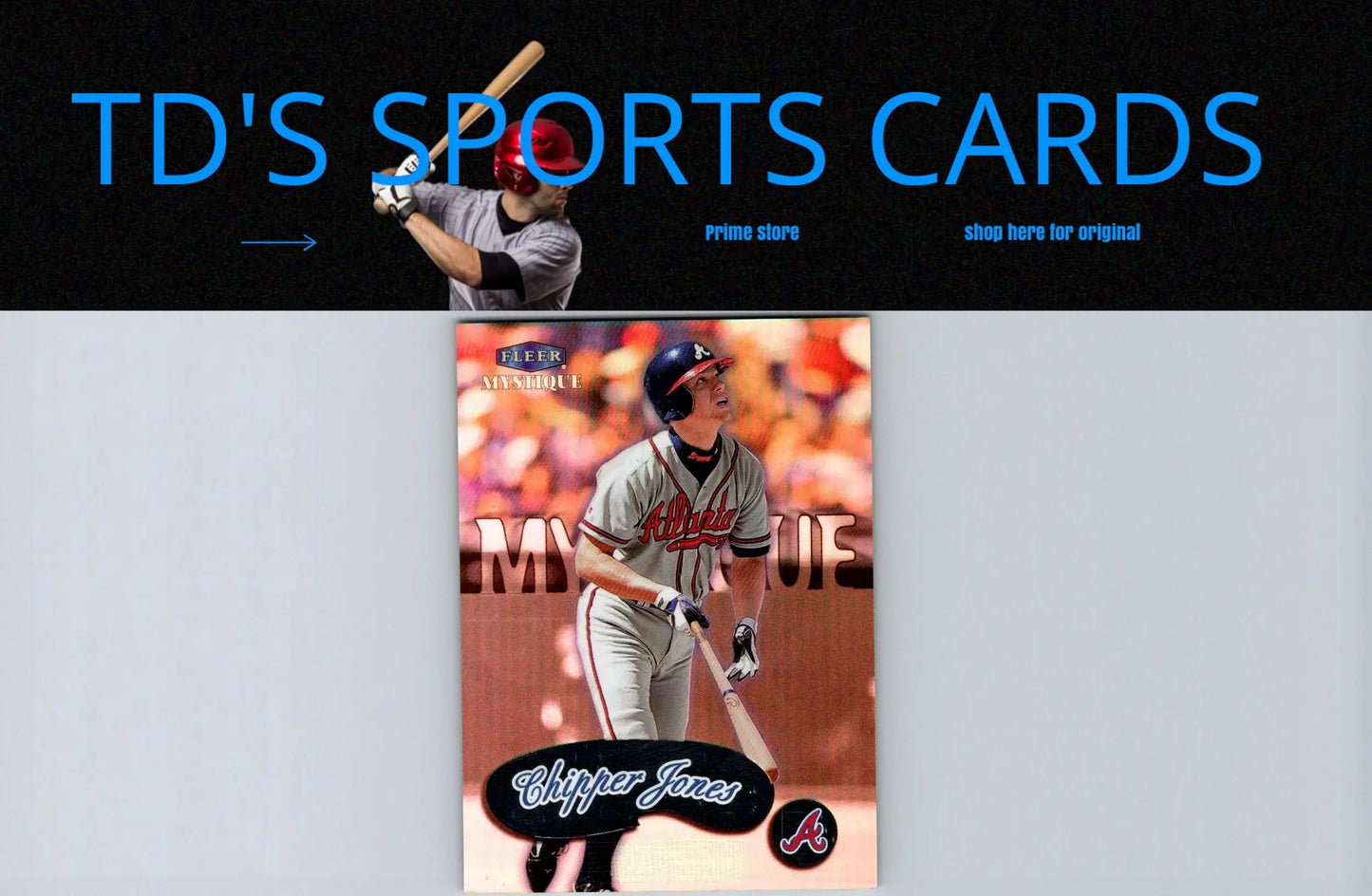 1999 Fleer Mystique #45 Chipper Jones baseball card for trading card collectors