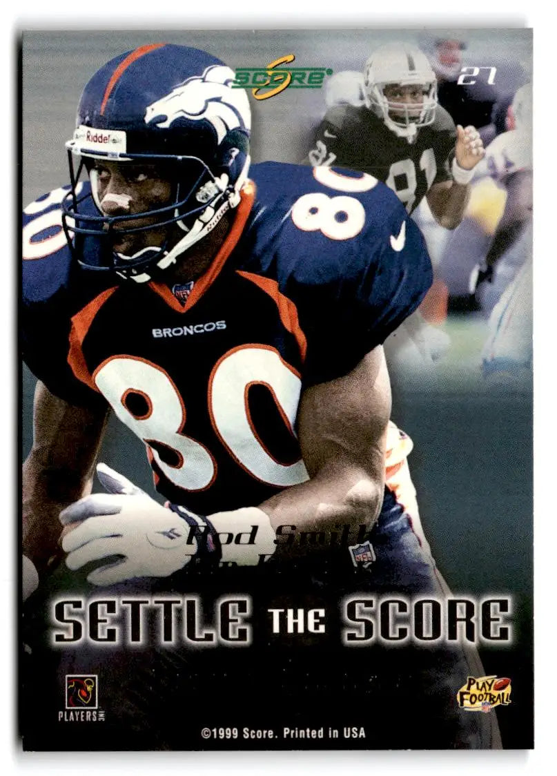 1999 Score #27 Tim Brown / Rod Smith Settle the Score - Trading Card