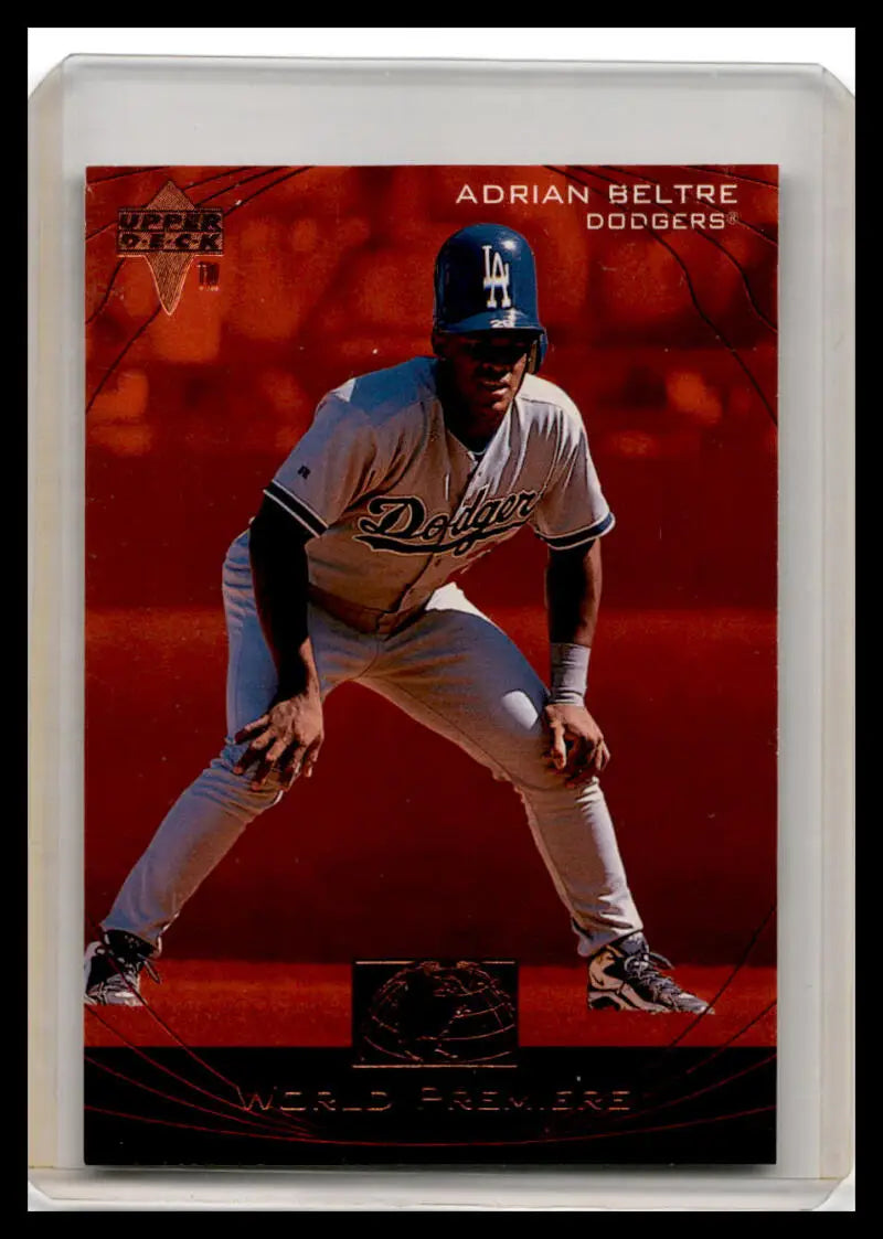 Adrian Beltre fielding on 1999 Upper Deck Ovation #63 baseball card