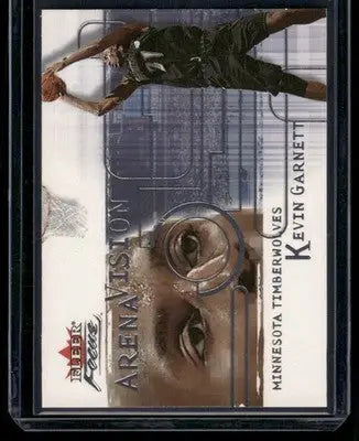 2000-01 Fleer Focus Arena Vision Kevin Garnett #4 of 15 AV Basketball
