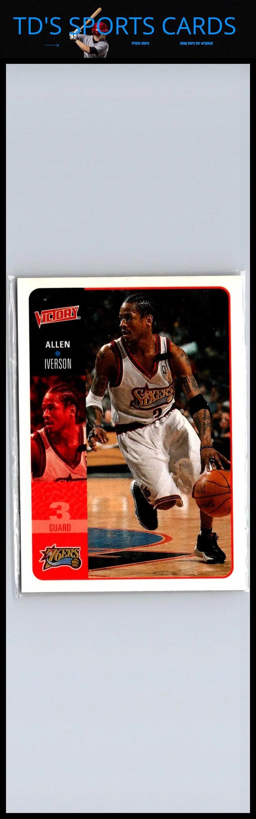 Allen Iverson 2000-01 Upper Deck Victory #153 Basketball Card Collectible