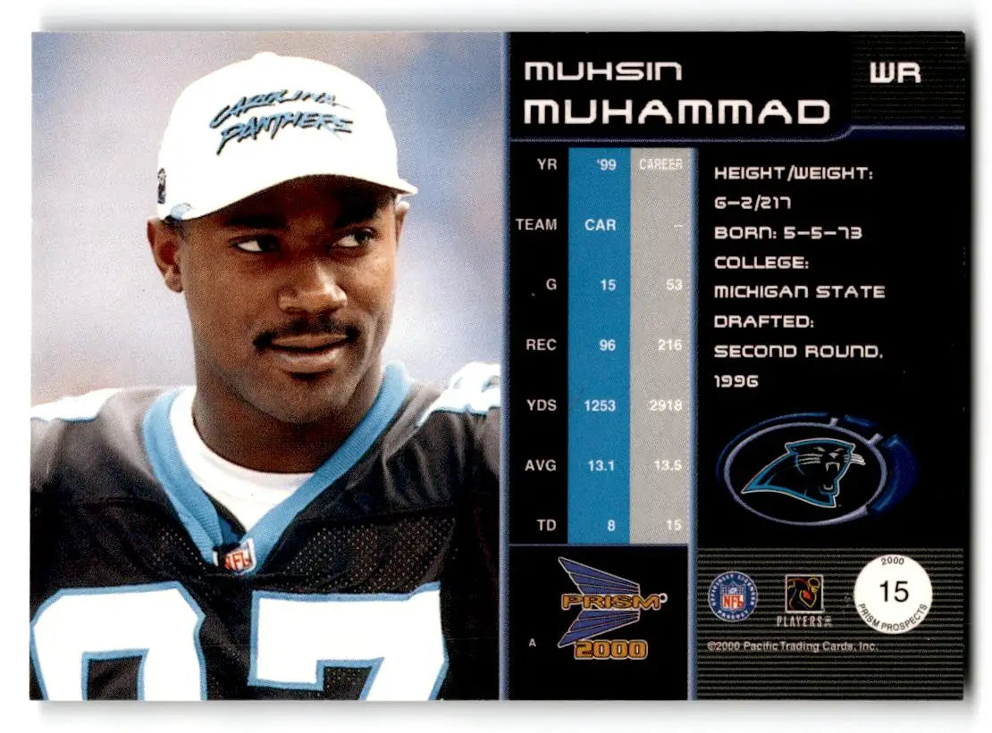 2000 Pacific Prism Prospects #15 Muhsin Muhammad - Trading Card