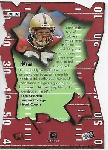 2000 Press Pass Breakout Chris Hovan NM-MT Vikings football trading card original gloss