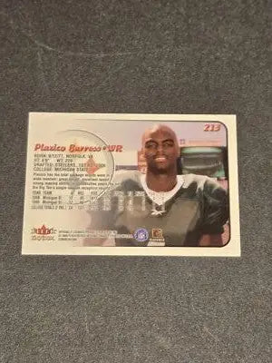 Plaxico Burress football card from SkyBox Dominion series, ideal for Plaxico Burress trading collections