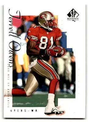 Terrell Owens 2000 SP Authentic #76 trading card for sports card collectors