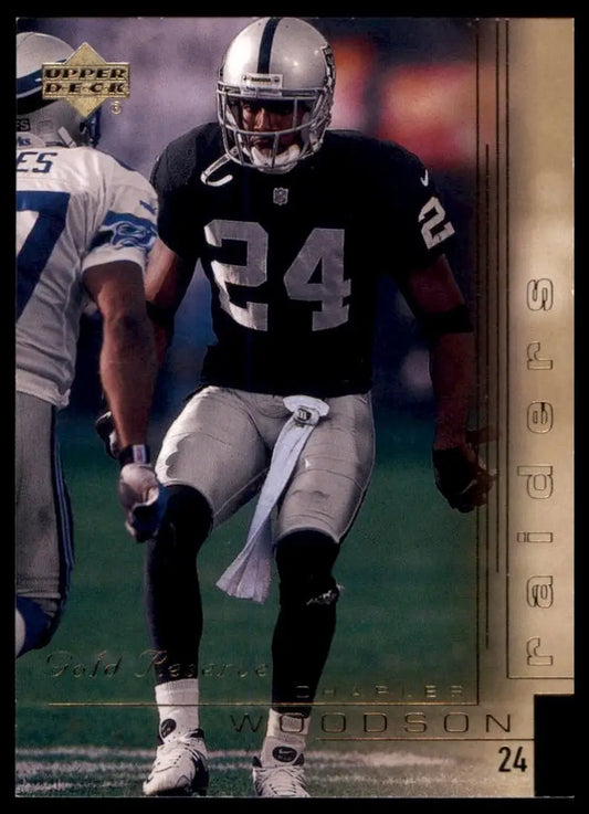 2000 Upper Deck Gold Reserve Charles Woodson #150 Oakland Raiders Football - Football Card