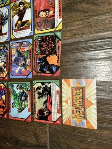 2001 Marvel Recharge Lot of 43 Trading Cards with Foil Cards of Cyclops and Angel