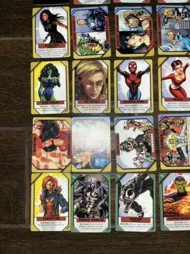 Marvel Recharge trading cards featuring Cyclops and Angel foil cards collection