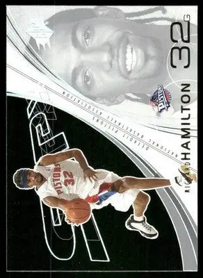 Basketball trading card featuring Richard Hamilton from 2002-03 Upper Deck Richard Hamilton series